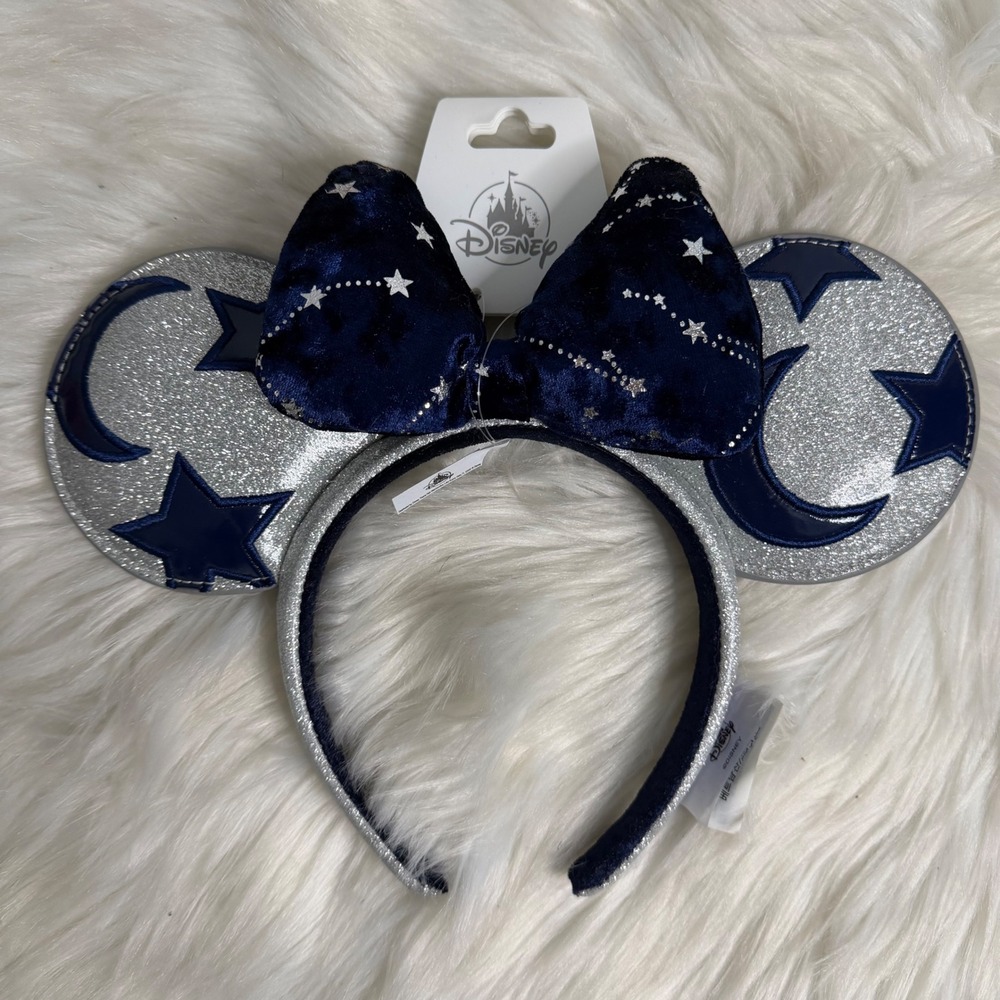 NWT - Disney Parks - Fantasia Sorcerer Mickey Ear Headband Celestial Sparkle